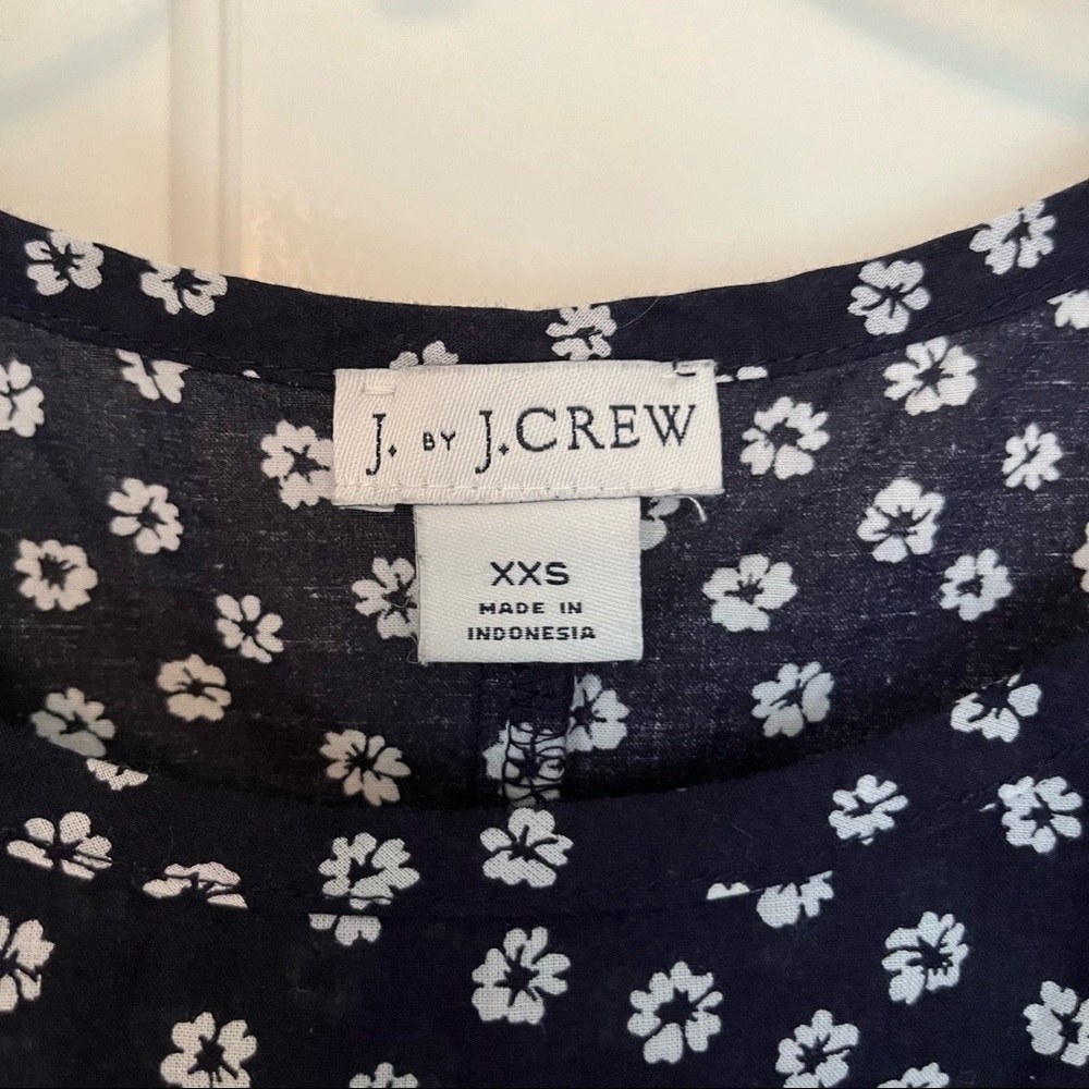 J. Crew Tie Front Blouse XXS - Picture 3 of 6